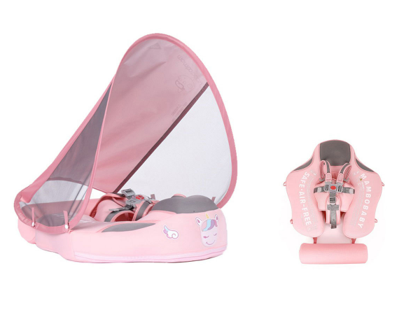 Mambobaby chest and back float - Air free - With canopy - Foldable unicorn - arriving September