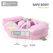 Mambobaby floral baby float in tummy position