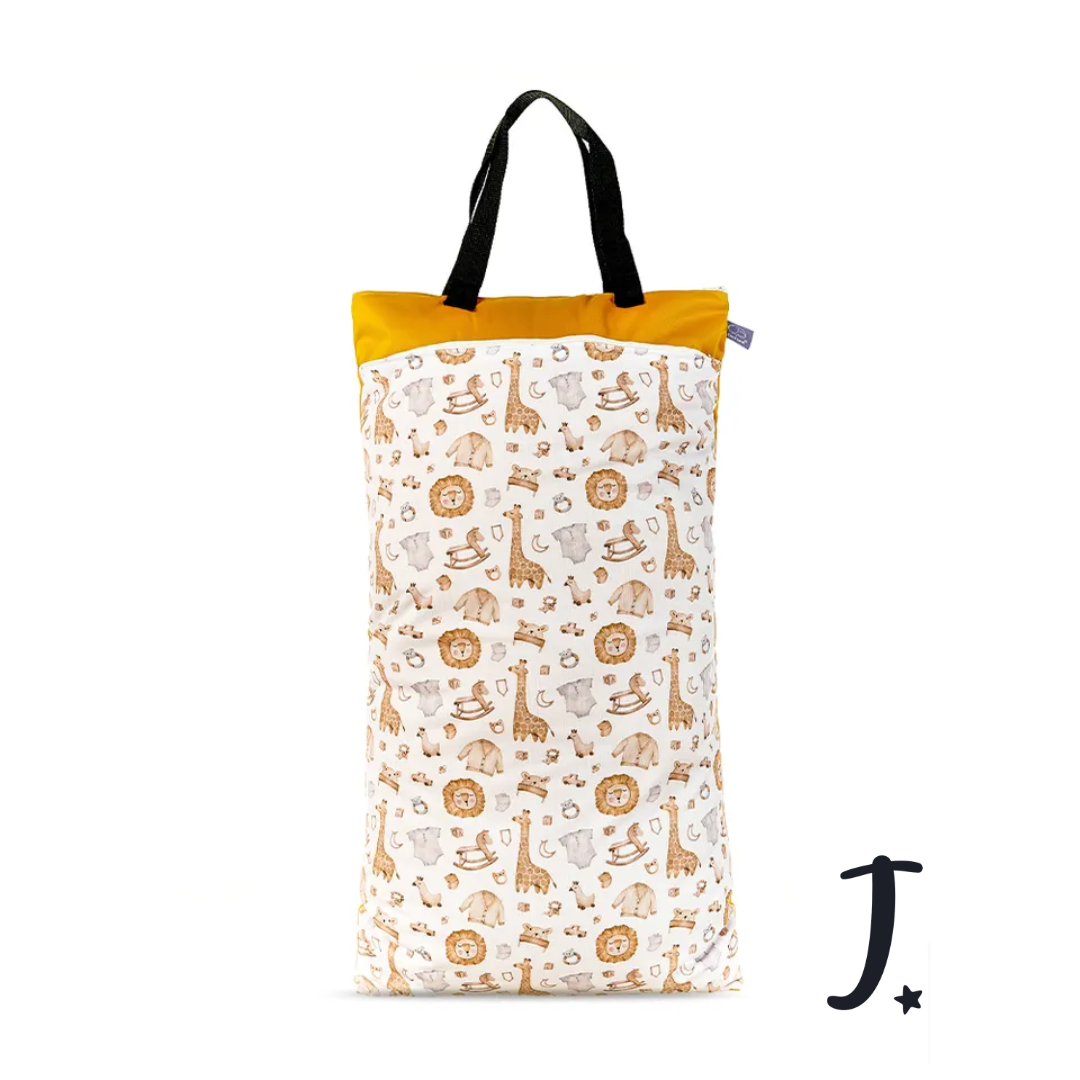 Baby room animals large wet bag