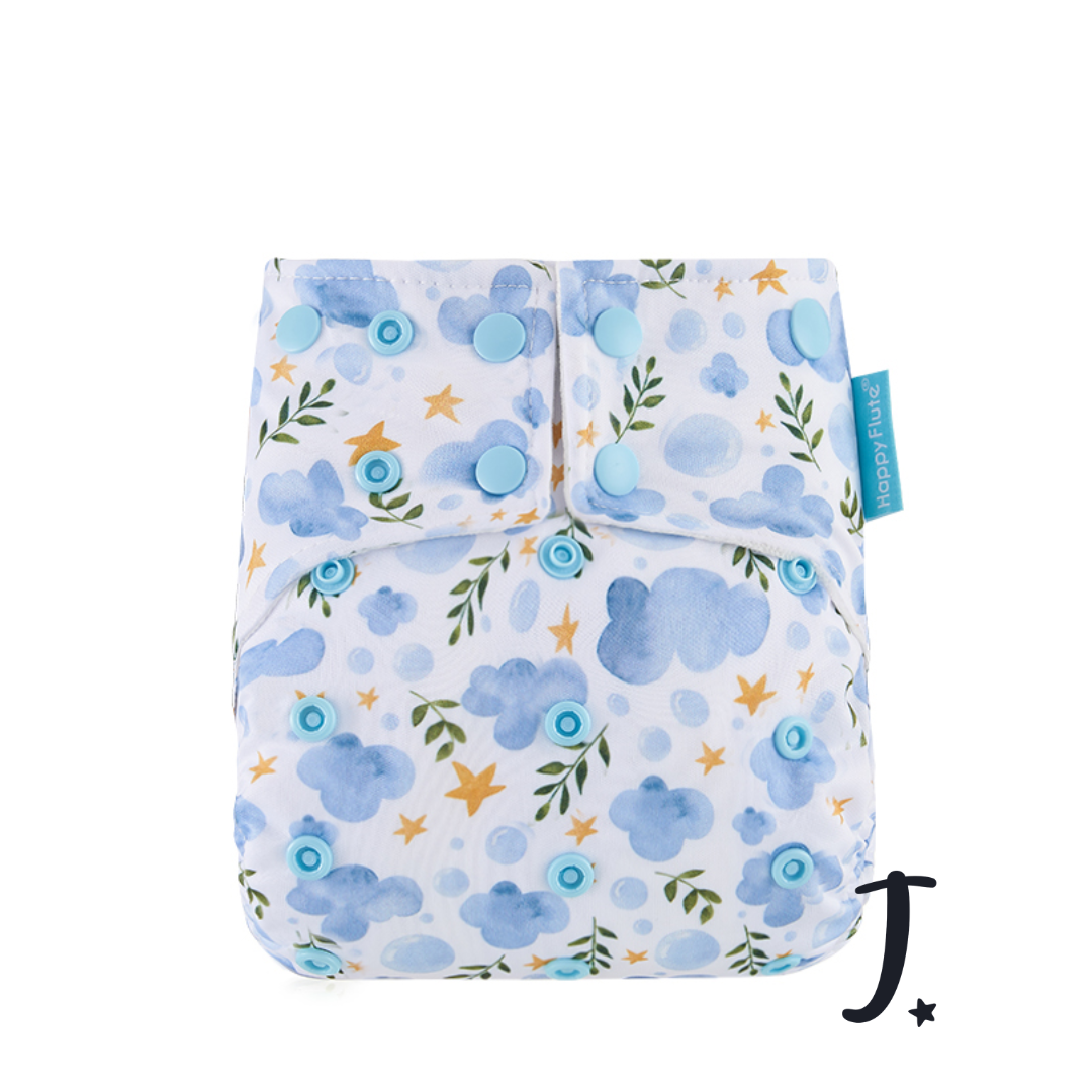All-In-One Diaper - snap in insert - various prints