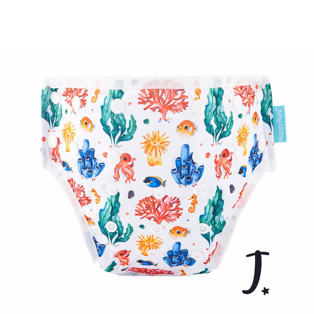 Sea grass and coral reef Swim diaper