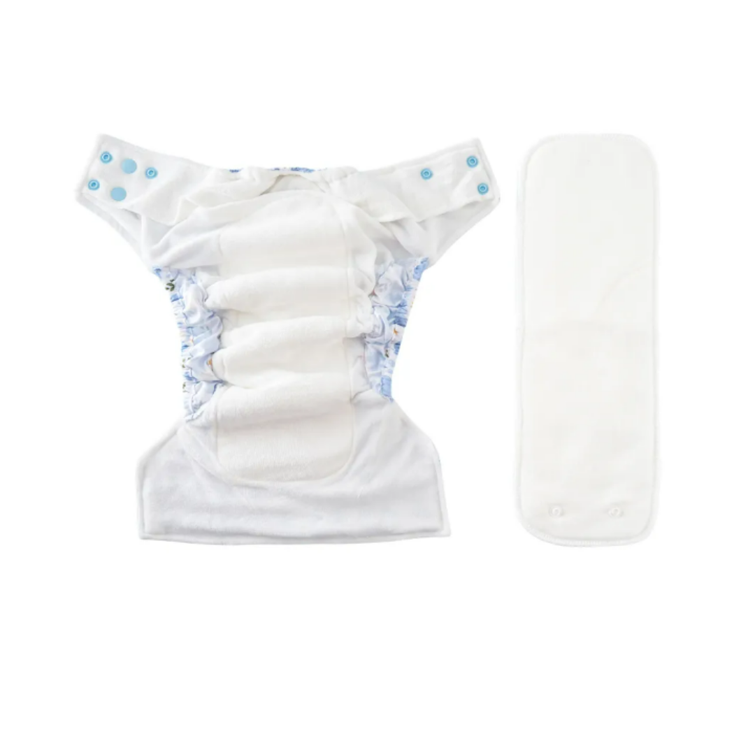 All-In-One Diaper - snap in insert - various prints