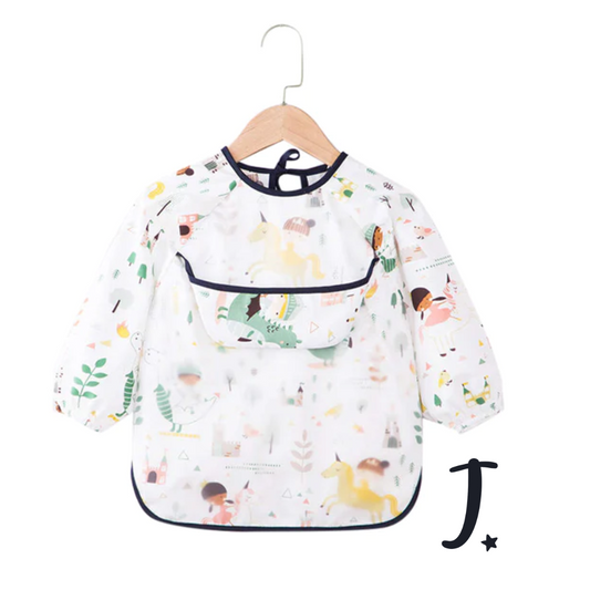 Baby Long Sleeve Apron Smock Bib - Fairytale