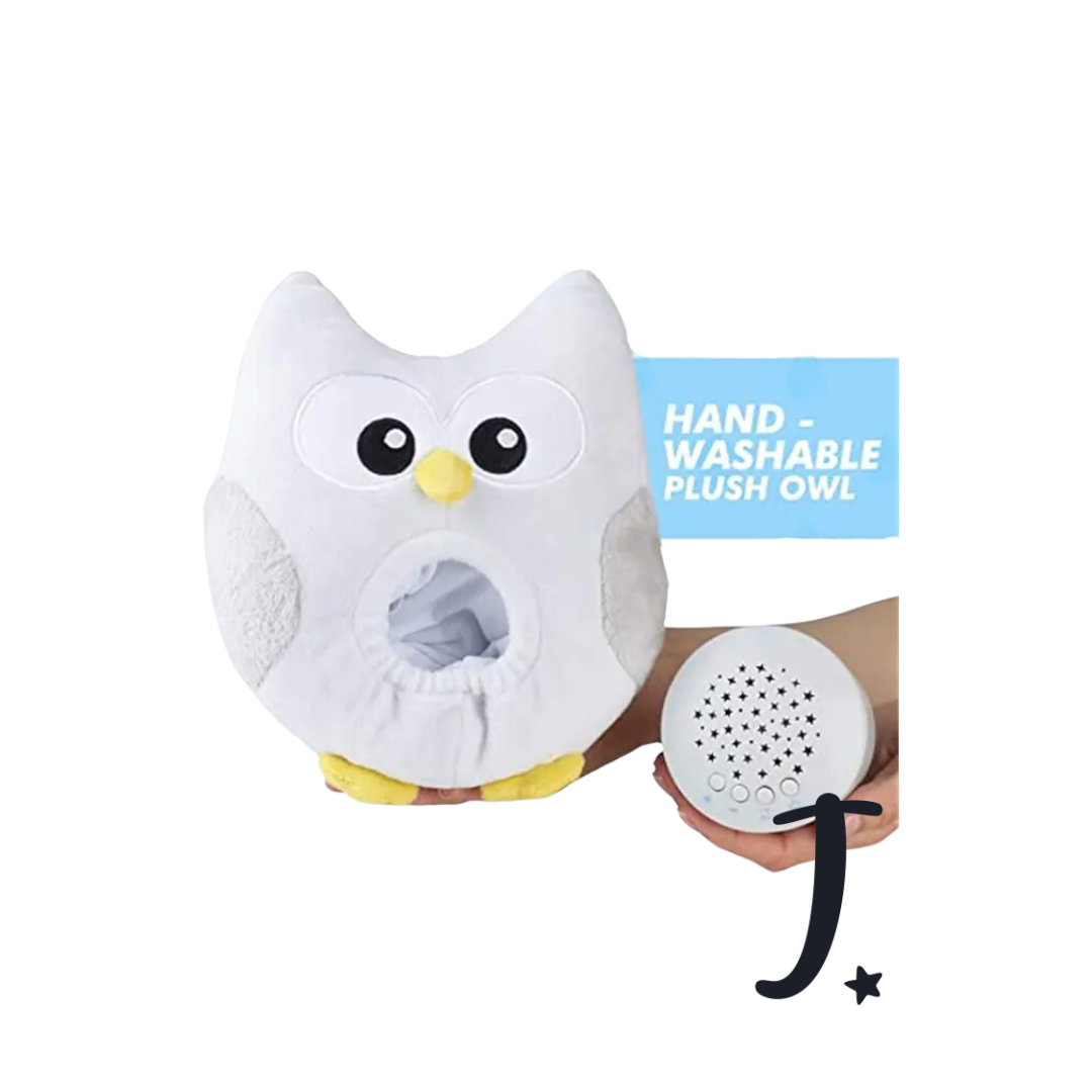 Sleepy owl projector and white noise machine
