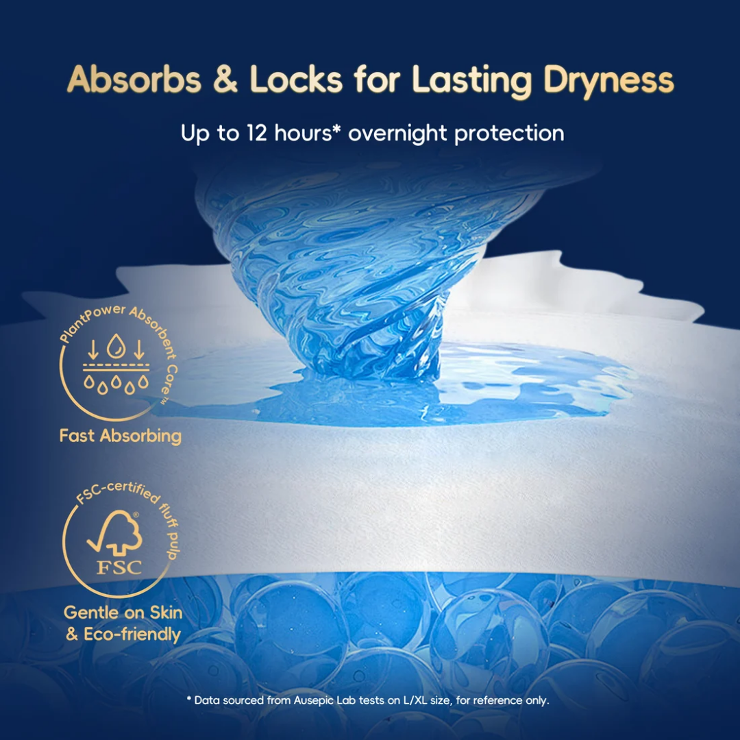 Bedwetting pants with 360 elastic waistband