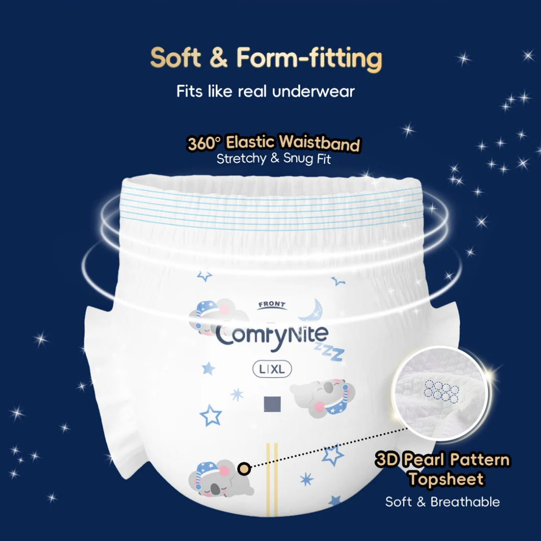 ComfyNite nighttime pants S M ages 4 to 7
