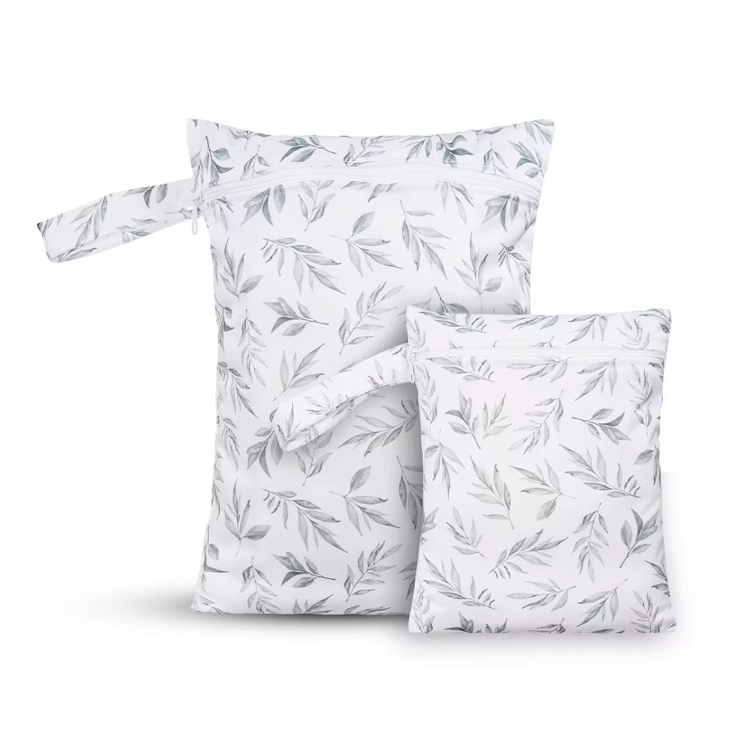 Different size 2 pack reusable wet bags - Ferns