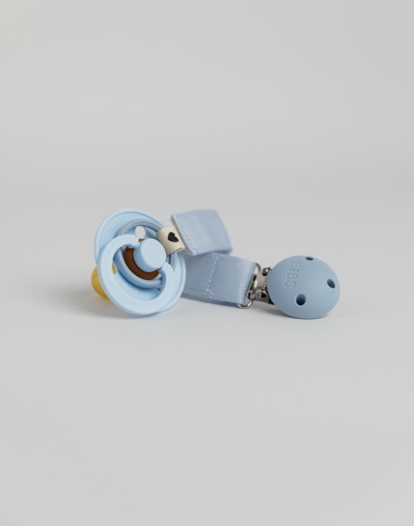 BIBS Ribbon pacifier clip