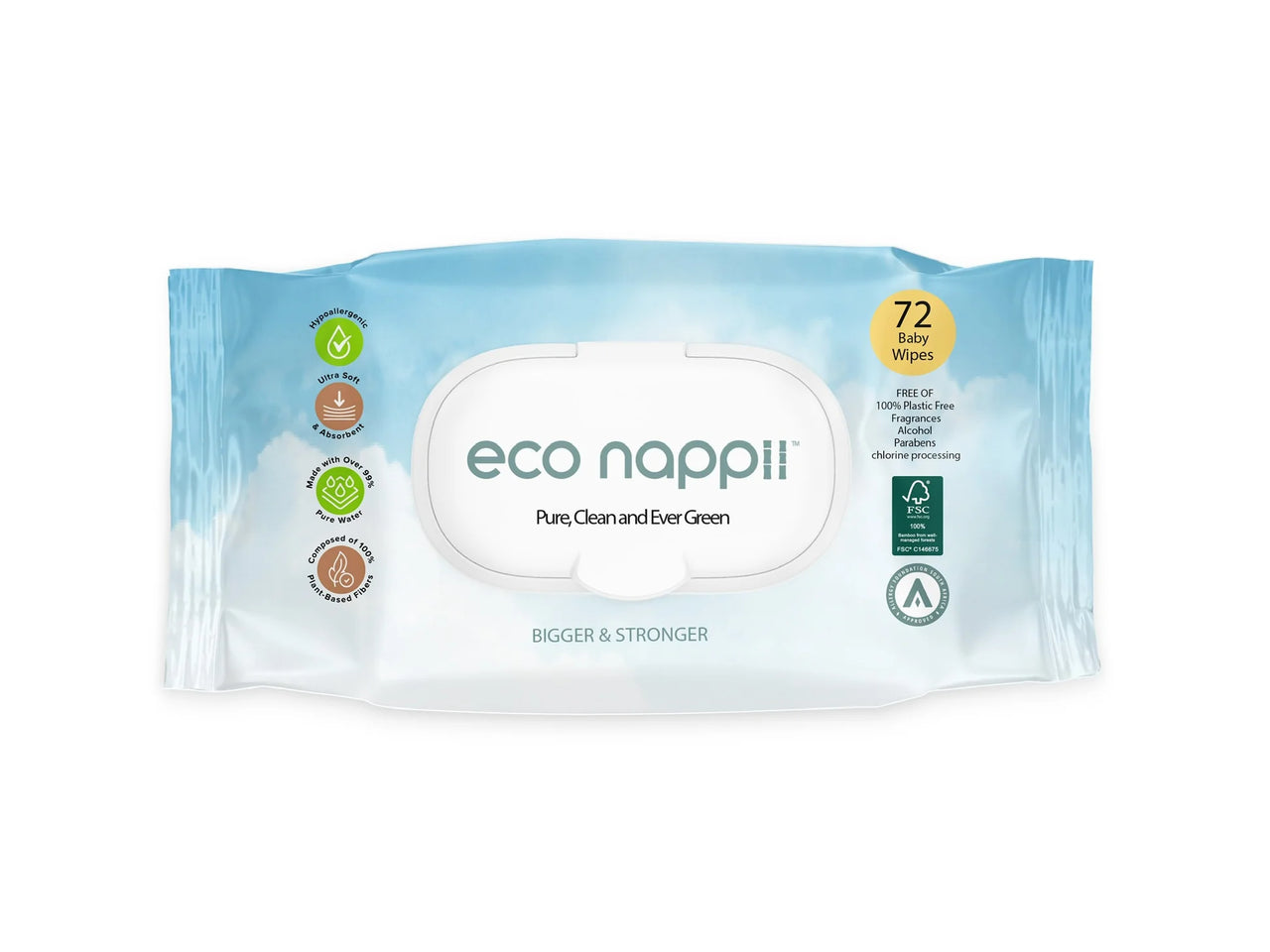 Eco Nappii Pure and Clean Wet Wipes