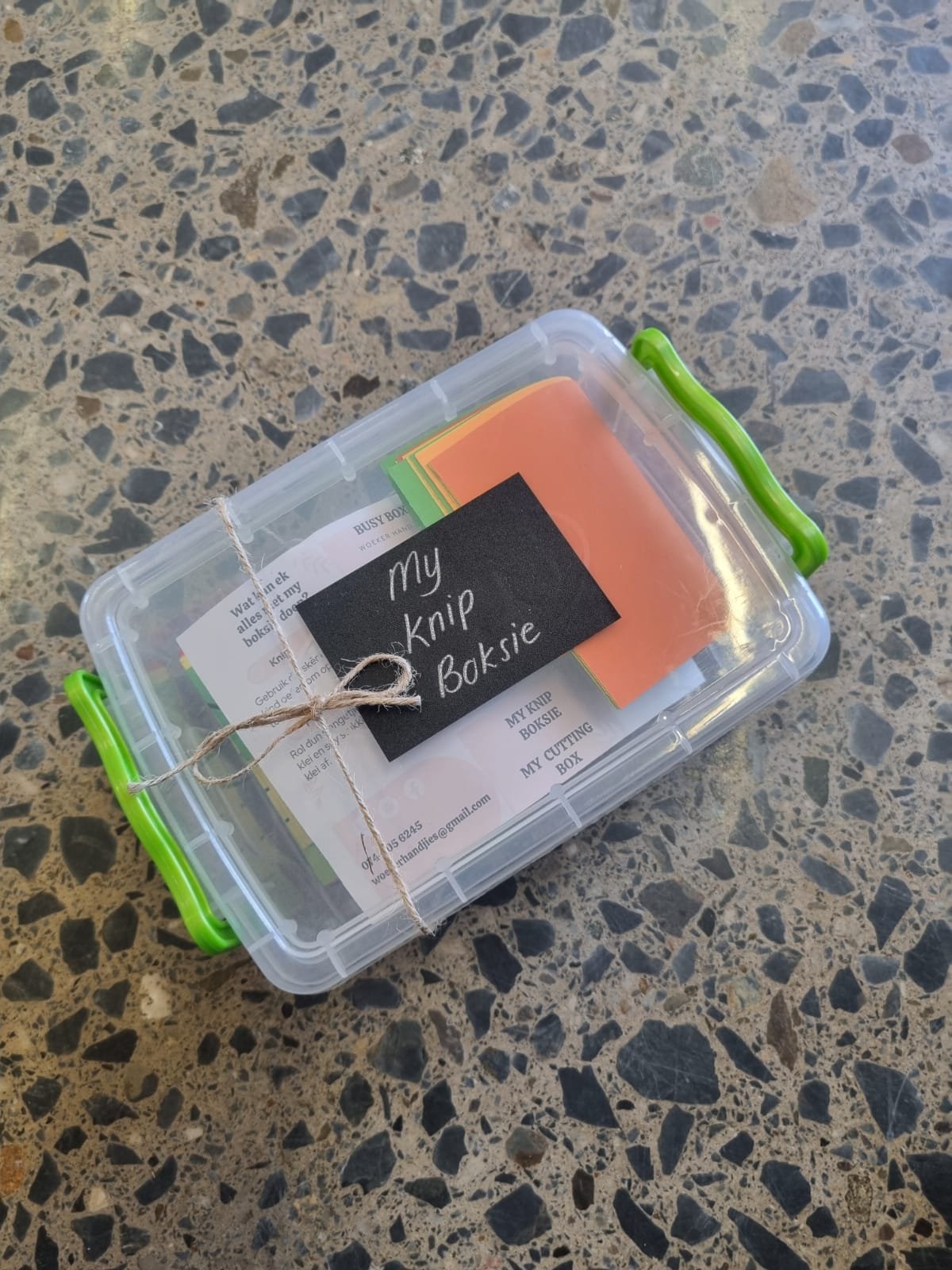 Woeker handjies - My knip boksie / my cut box