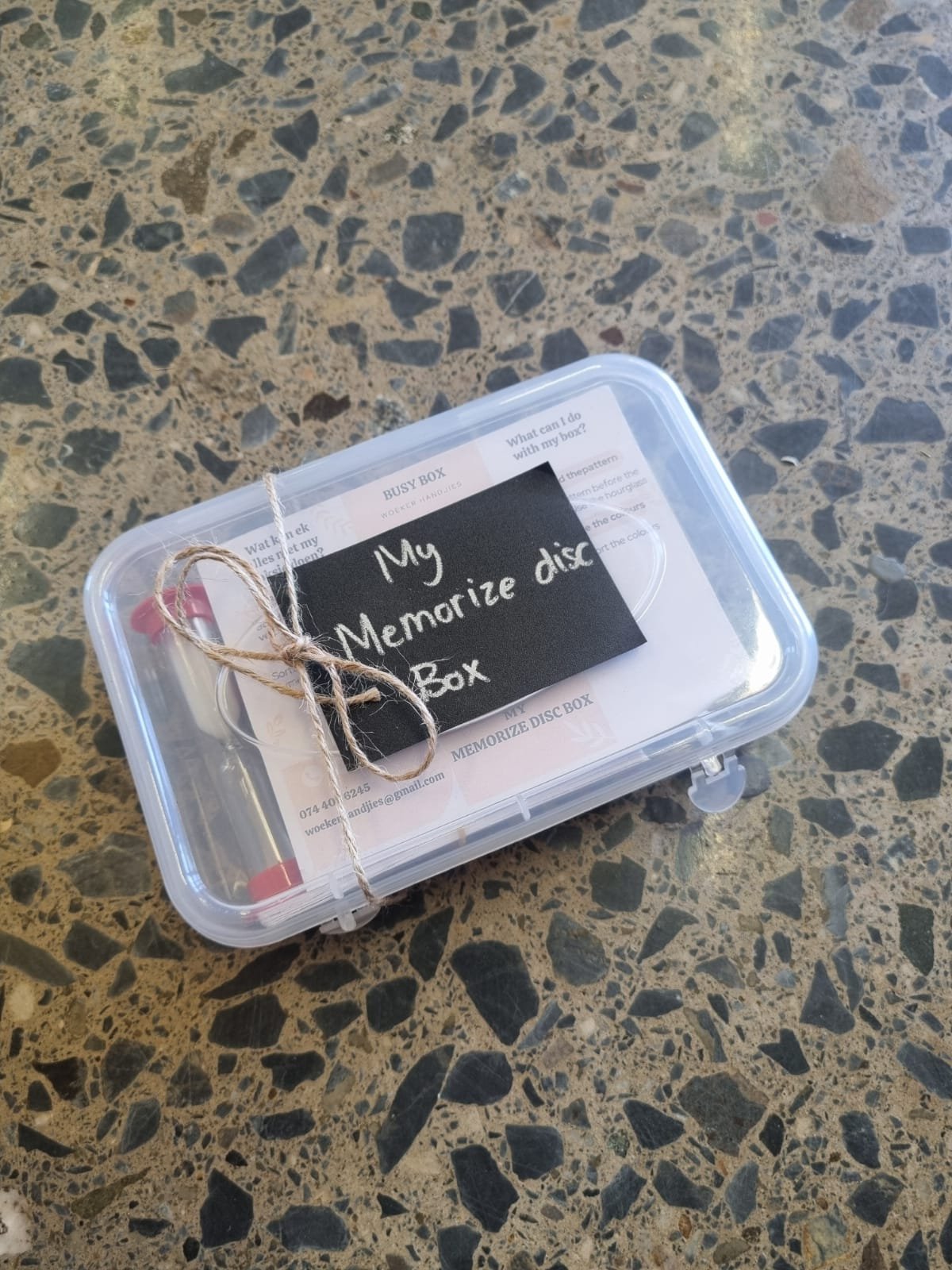 Woeker handjies - My Memorize disc box