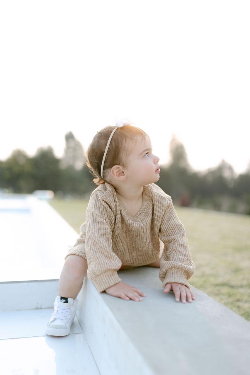 Eternal Spring - Knitted Long Sleeve Beige Set