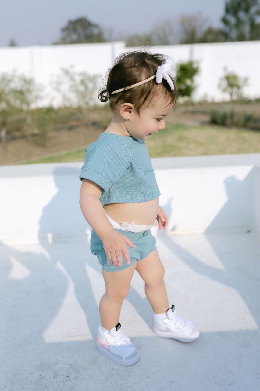 Eternal Spring - Green Short Set
