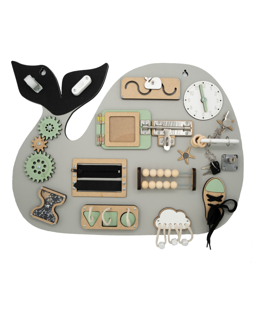Kiani - Wall-Mounted Activity Board - Wally the Whale