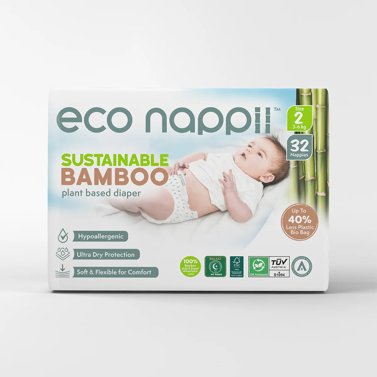 Eco Nappii Size 2 (3-6KG)