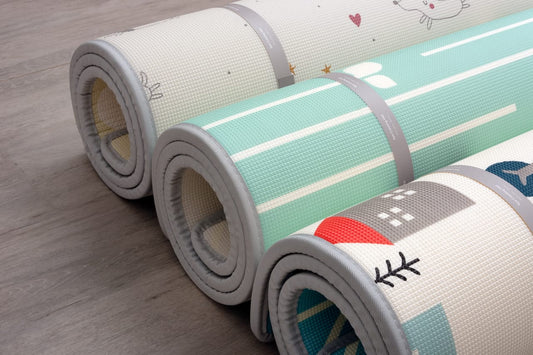 Reversible, eco-friendly play mats