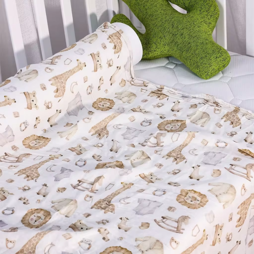 Bamboo cotton muslin blanket - Various prints