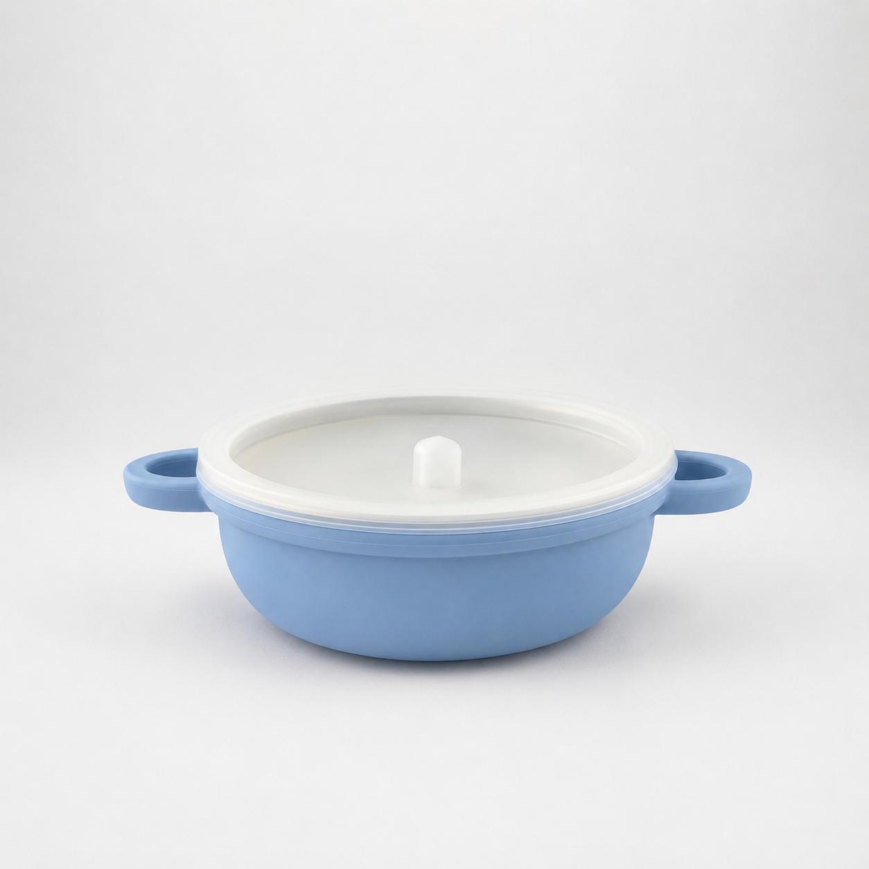 Dodi stainless steel and silicone bowl with lid