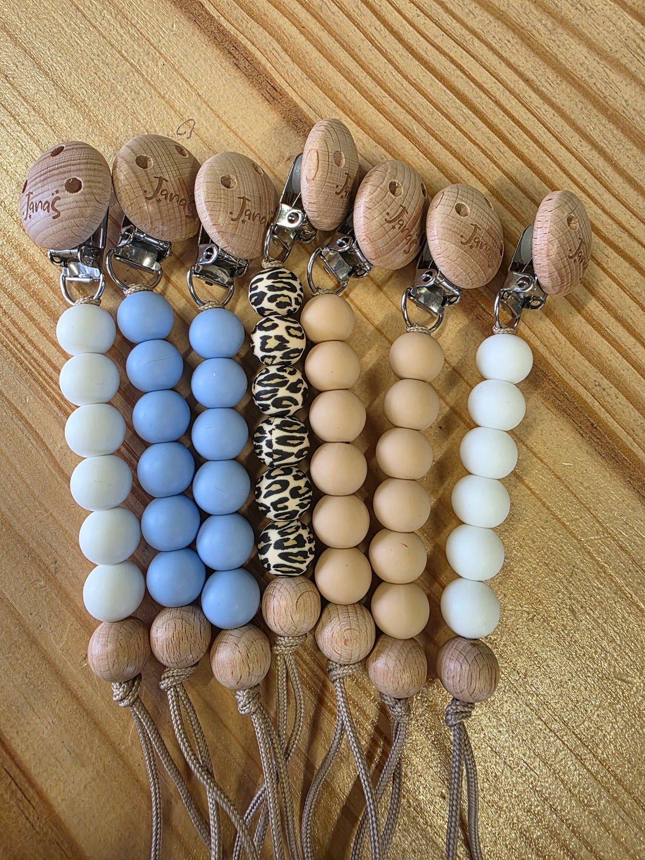 Solid Silicone Dummy Clips - Neutrals