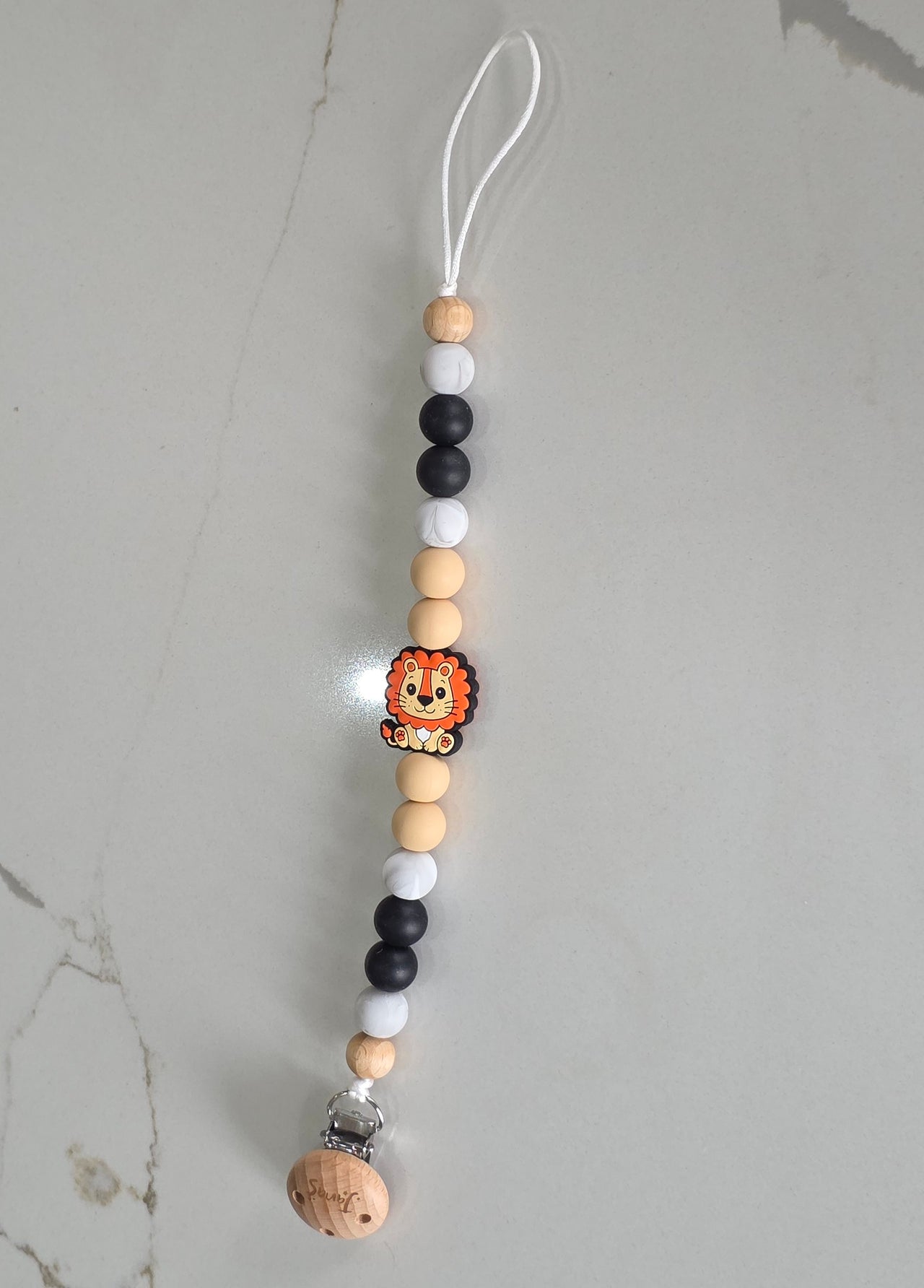 Cartoon Lion Silicone Dummy Clip