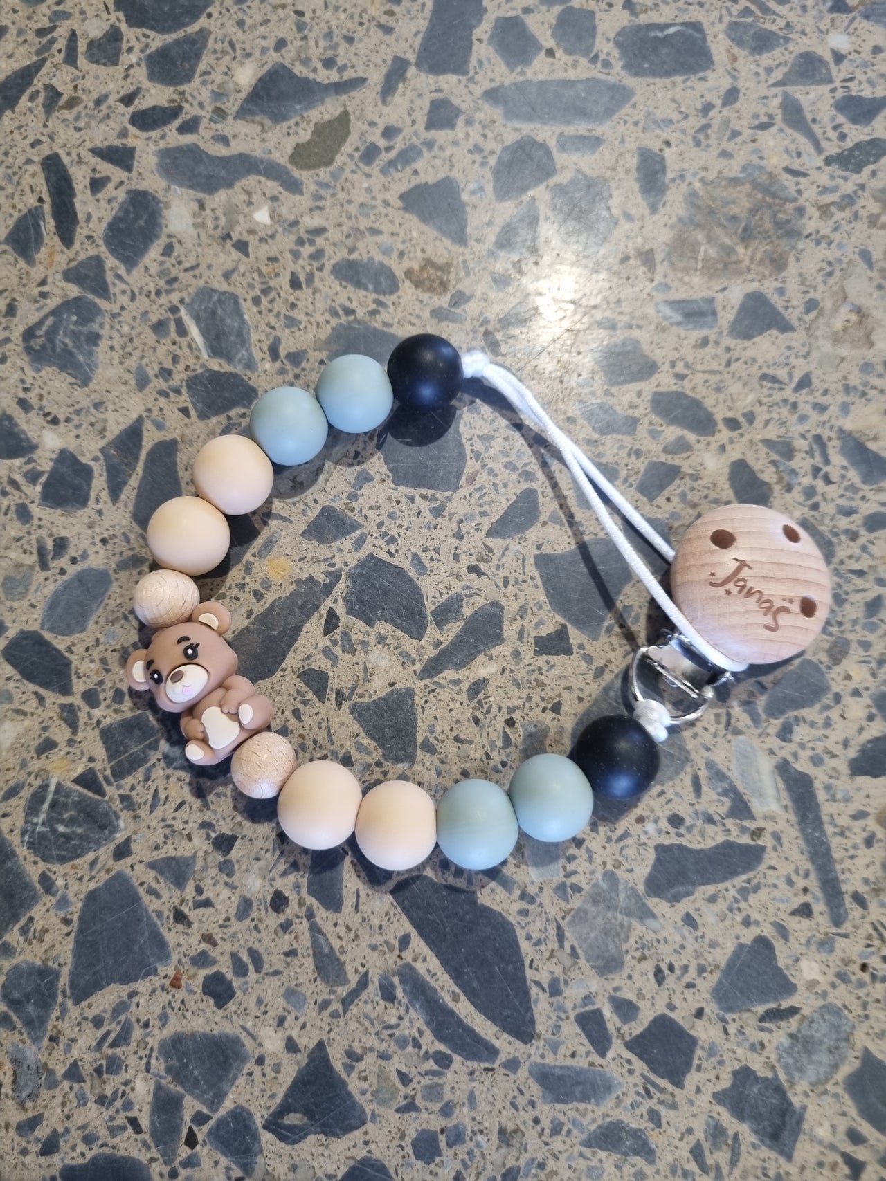 Teddy bear Silicone Dummy Clip