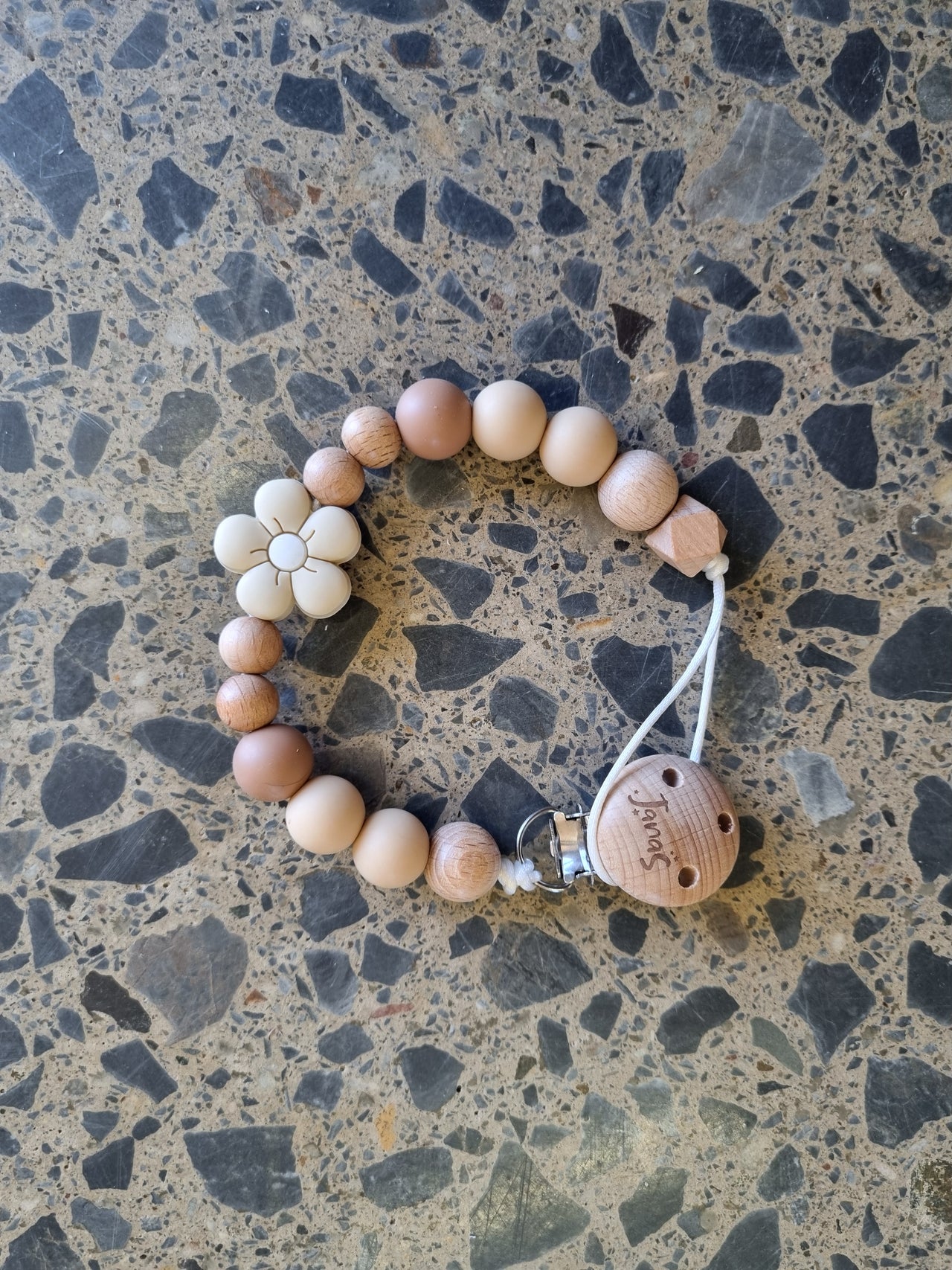 Nude flower Silicone Dummy Clip