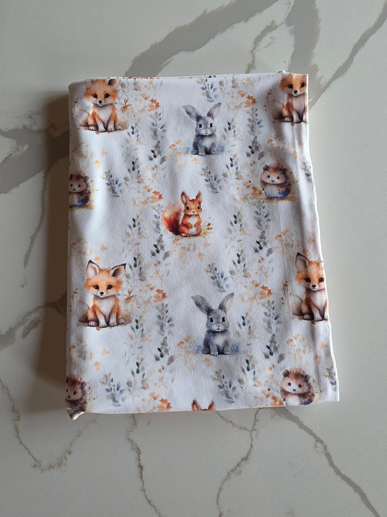 Printed softknit swaddle blanket - Forest animals
