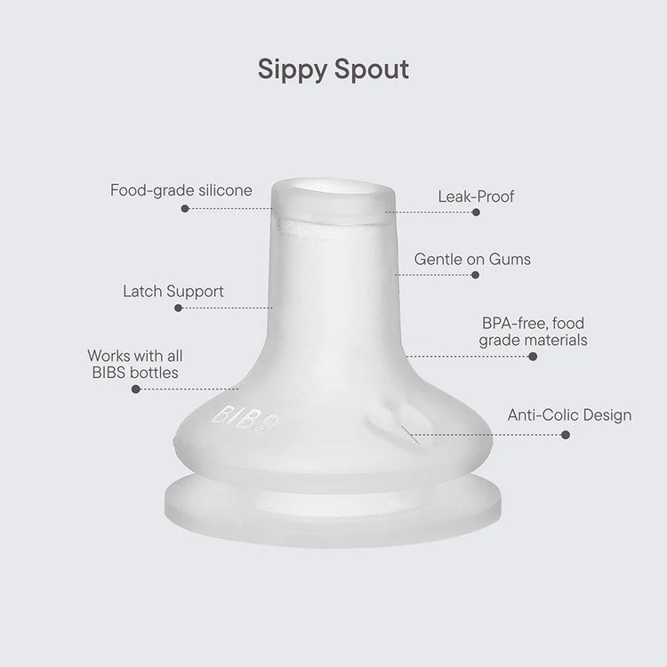 BIBS - Baby Bottle Spout Silicone Nipple - 2 pack