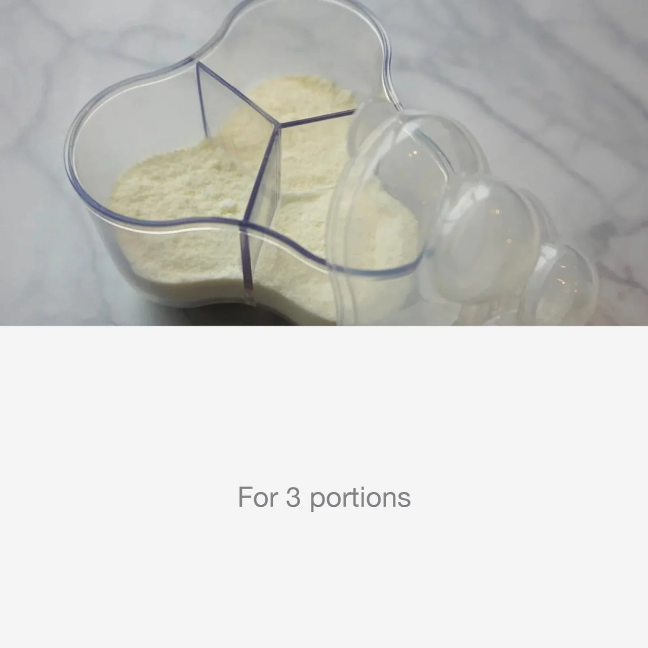 Difrax - Three-Compartment Baby Formula Container