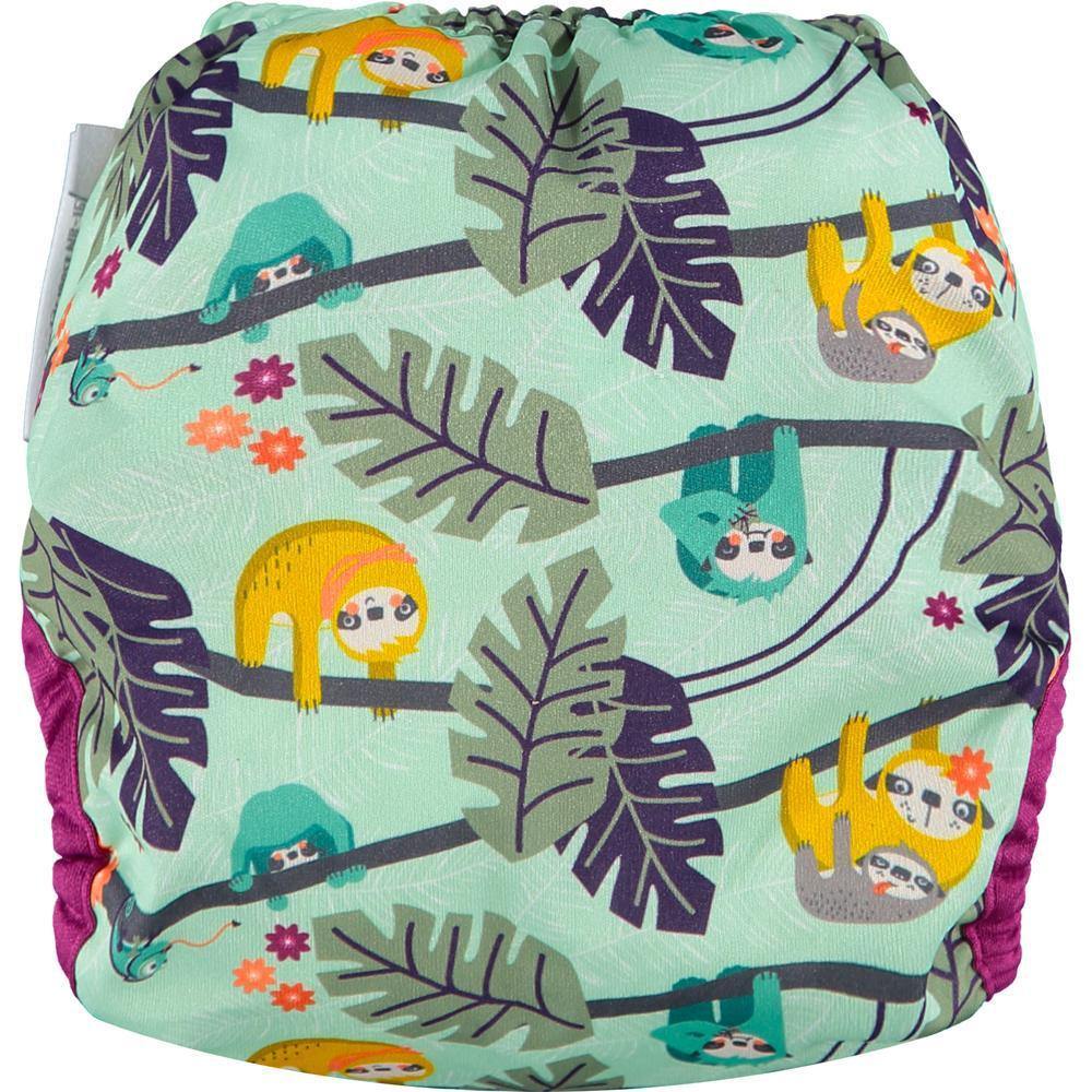 PopIn Single Printed Nappy Bamboo - Sloth