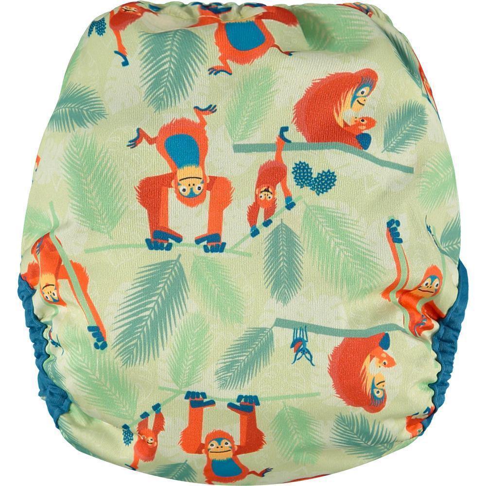 PopIn Single Printed Nappy Bamboo - Orangutan