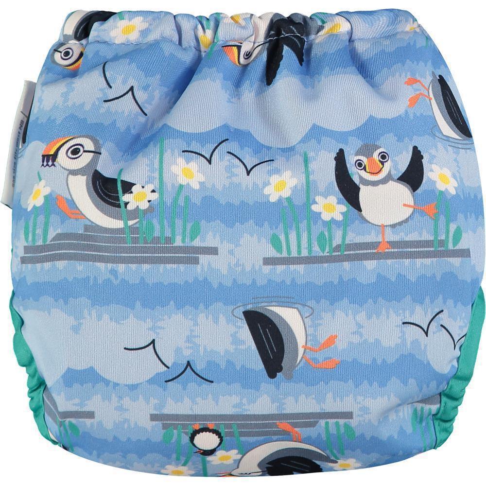 PopIn Single Printed Nappy Bamboo - Puffin