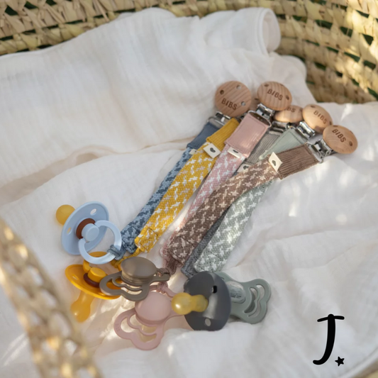 BIBS Boheme Pacifier BIBS Braided paci clips