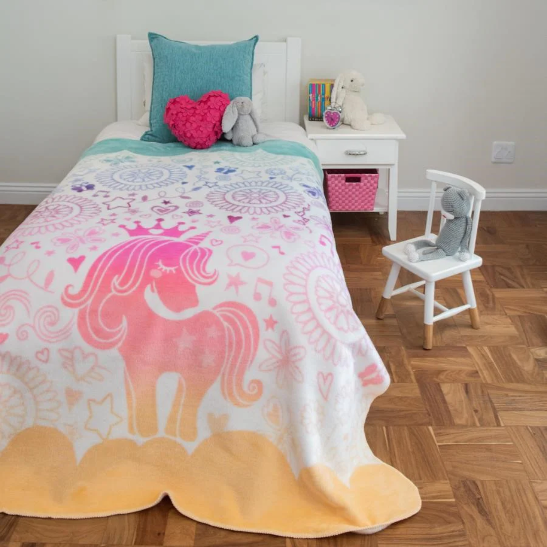 Bellissima kids blanket - Magic unicorn