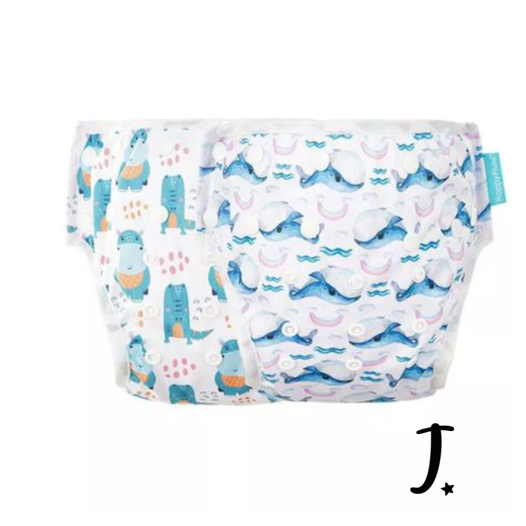 Whale or Hippo&croc swim diaper