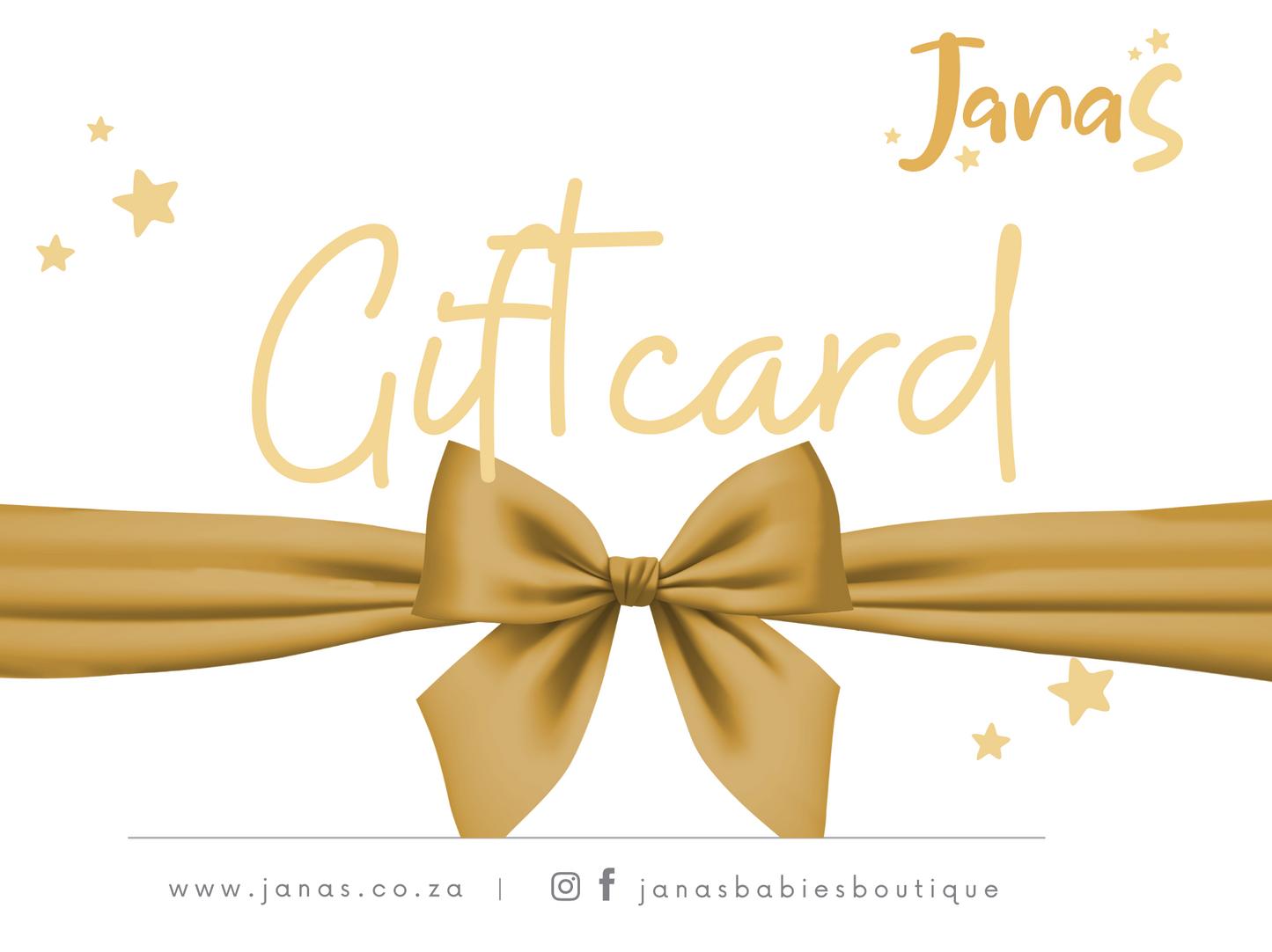 JanaS Ladies and Babies boutique gift card