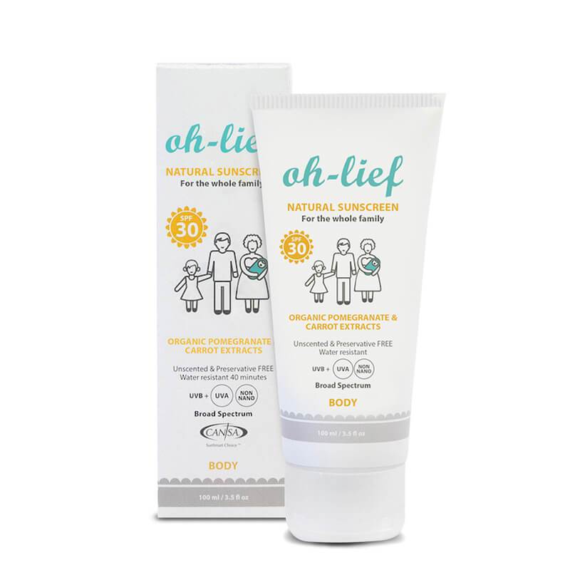 Oh Lief Natural body sunscreen