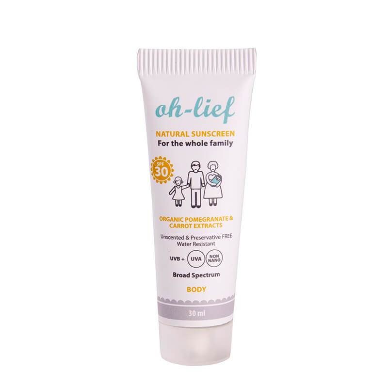 Oh Lief Natural body sunscreen