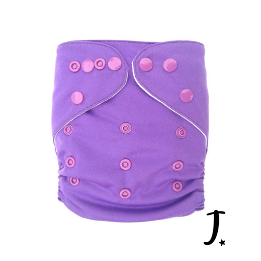 Plain Purple Pocket Diaper