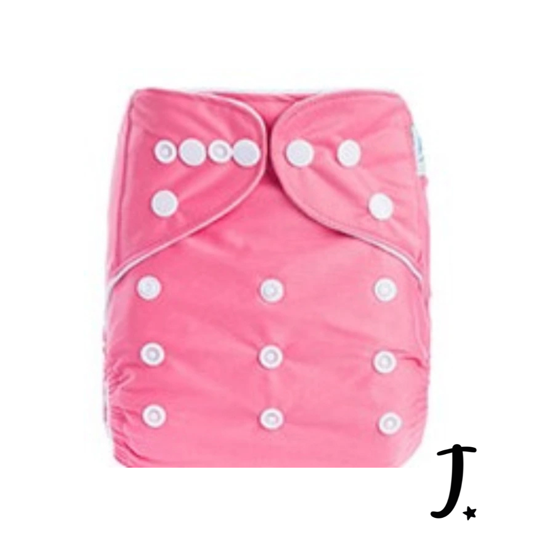 Plain Dark Pink Pocket Diaper
