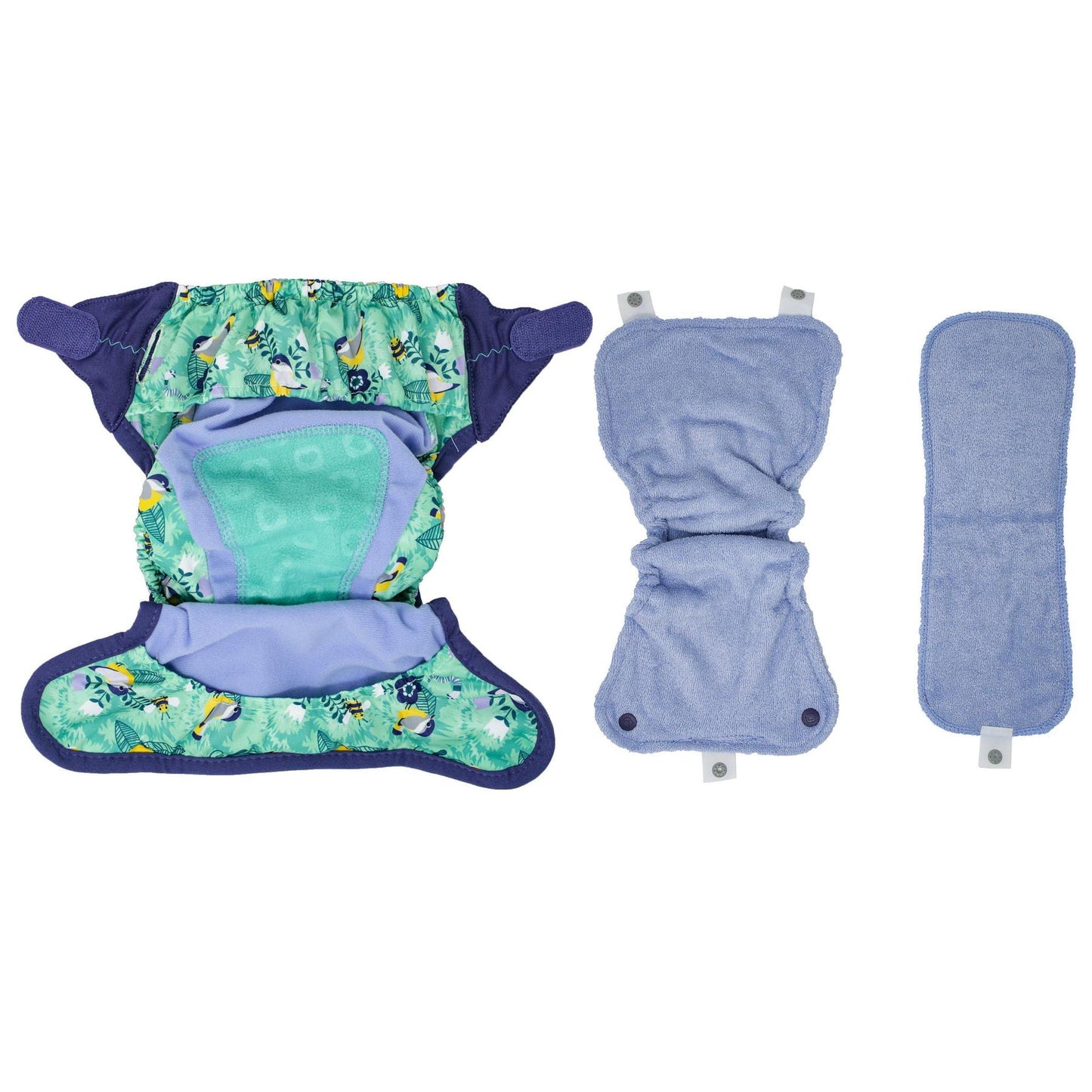 PopIn Single Printed Nappy Bamboo - Around The Garden