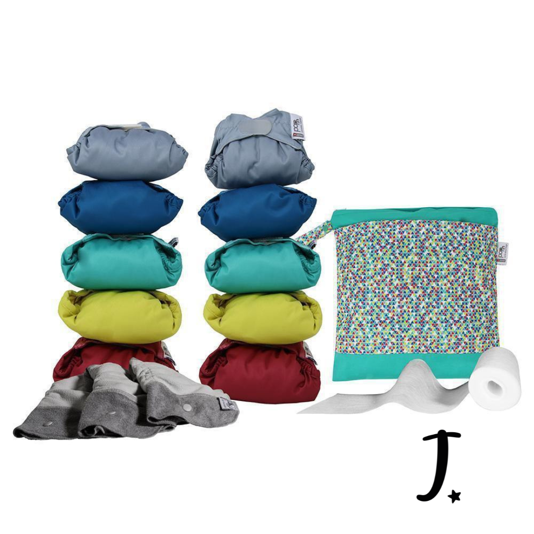 Middle Box of Nappies - Brights