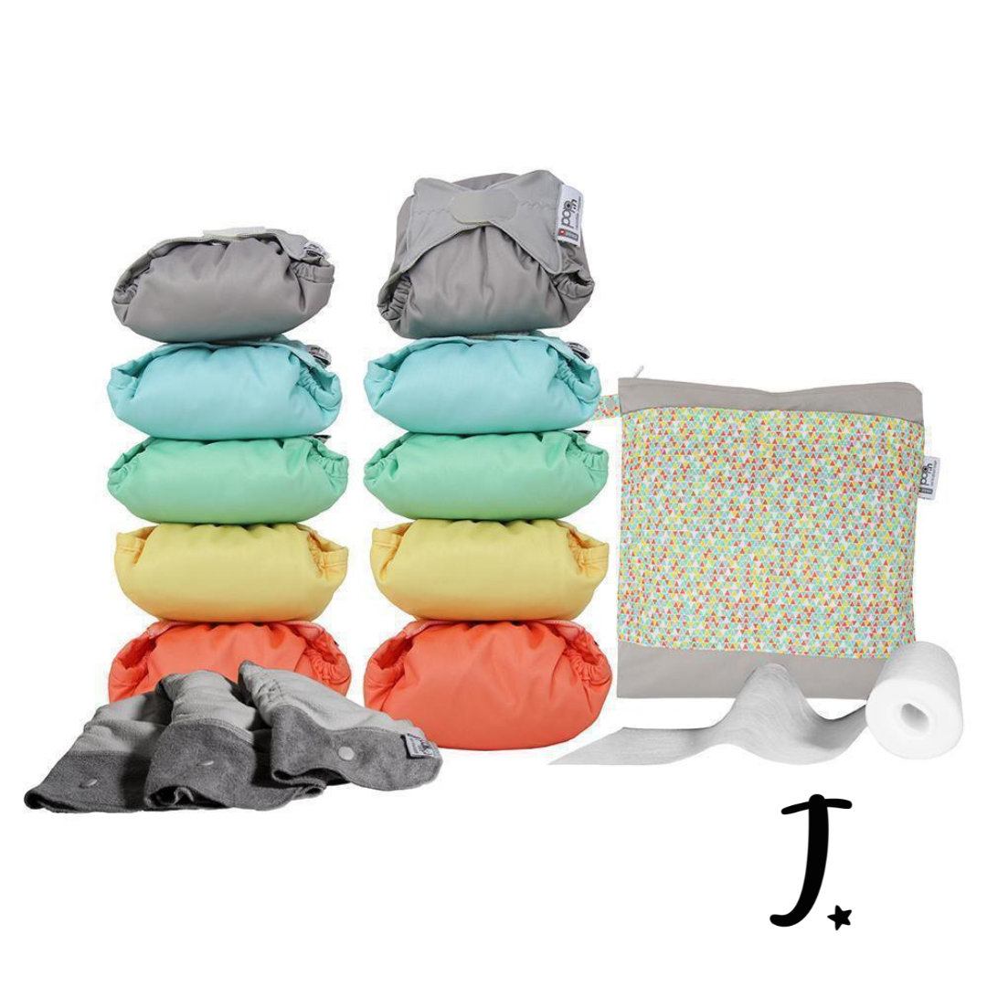 Middle Box of Nappies - Pastels