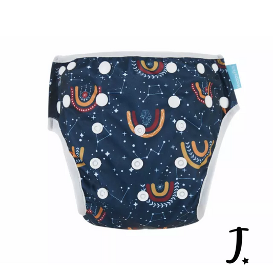 Stars and rainbows swim diaper
