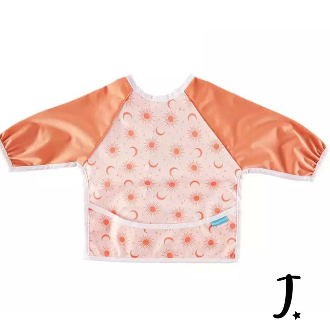 Long sleeve bibs - Sun and moon