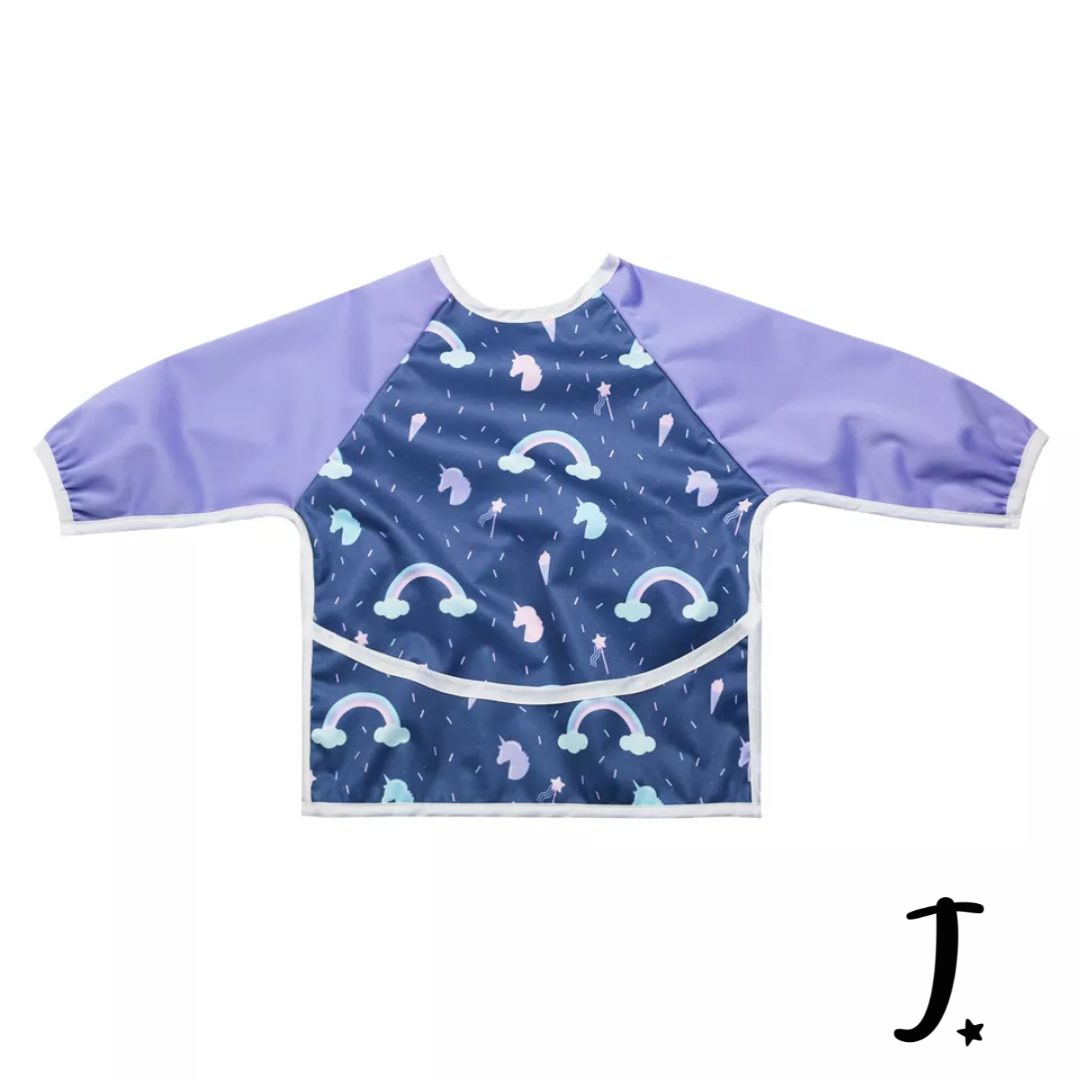 Long sleeve bibs - Dream of rainbows