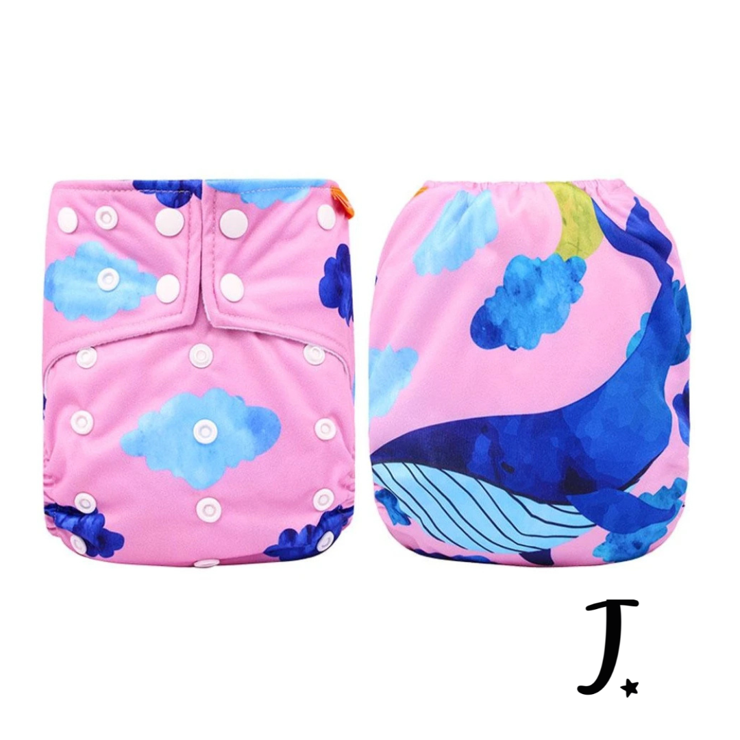 Happy Flute Madame Whale Pattern -sleeve
