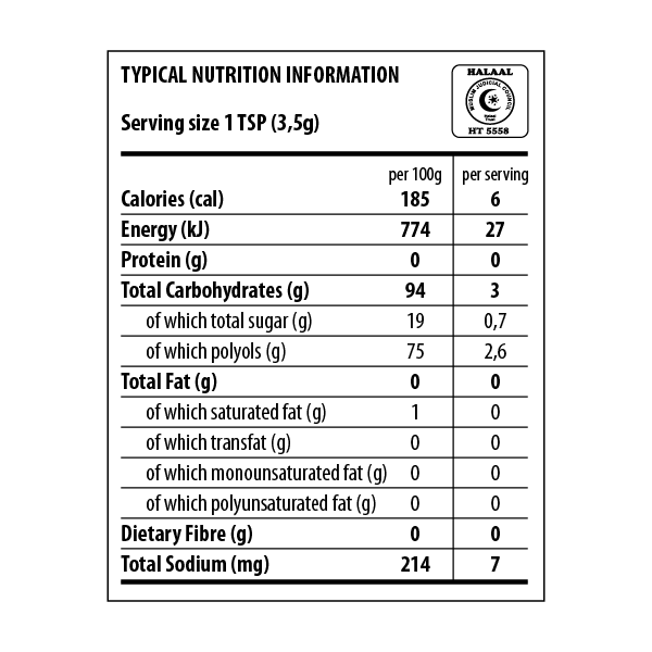 Lean sugar - Harvest Table