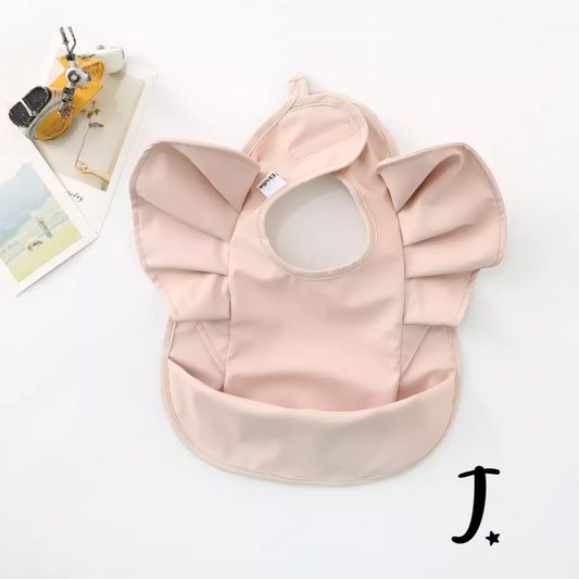 Ruffle bib - Blush