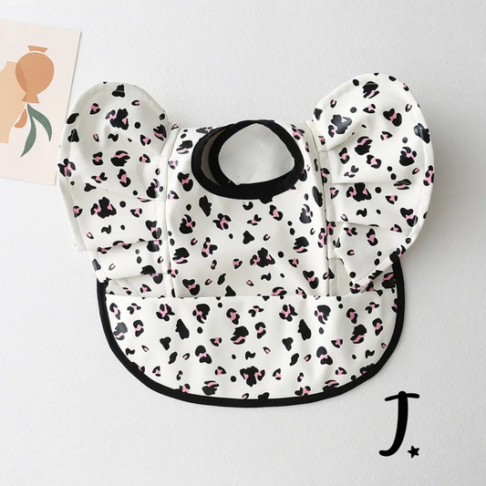 Ruffle bib - Leopard print